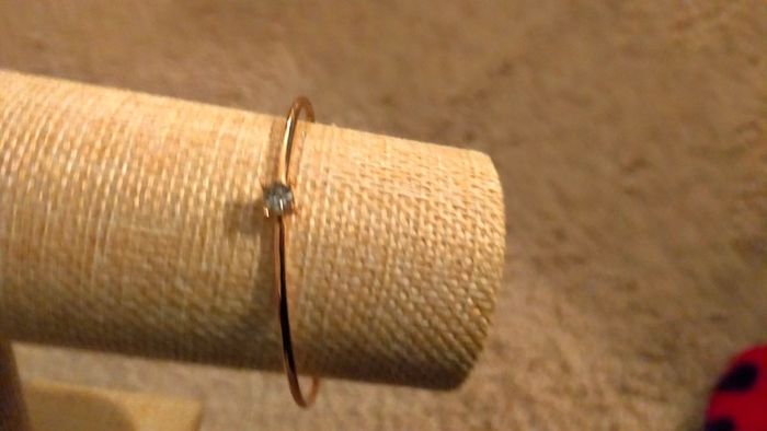 Bracelet doré avec cristal, femme - photo numéro 7