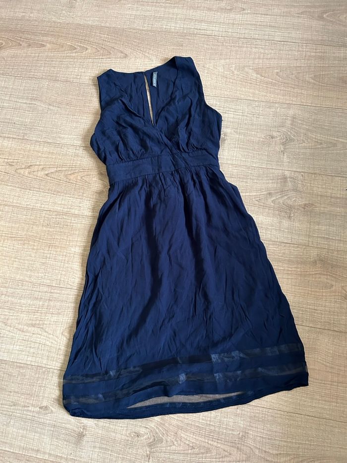 Robe bleue marine sans manches Naf Naf taille 38 TBE - photo numéro 7