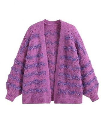 cardigan oversize xs/s violet rose cider