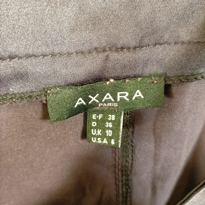 Robe chasuble violette avec poches plaquées Axara Paris T38 coupe droite A1361 - photo numéro 5
