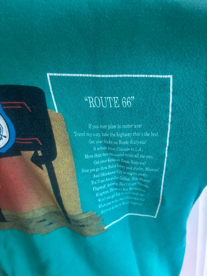Sweat Route 66 vintage Hanes - photo numéro 4