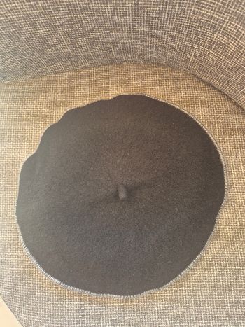 Béret femme noir et gris