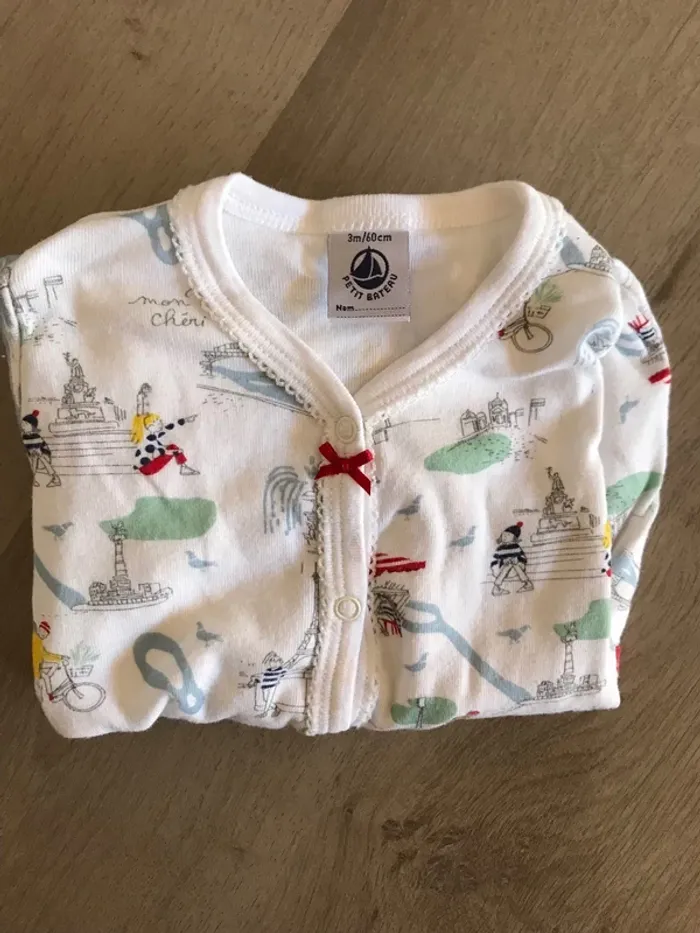 Dors bien en coton Petit Bateau 3 mois - photo numéro 3