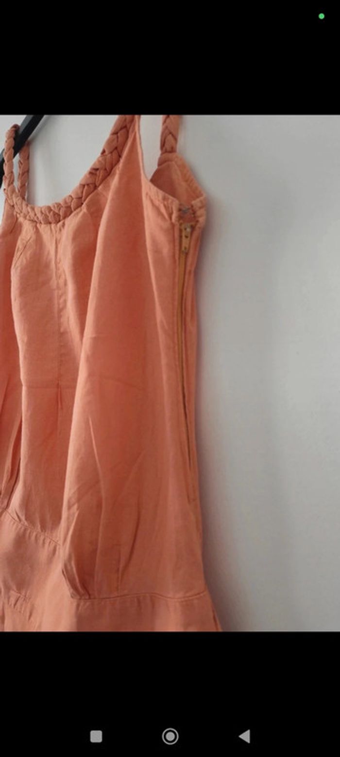 Robe orange/abricot à bretelles tressées taile 38 Pardon! - photo numéro 6