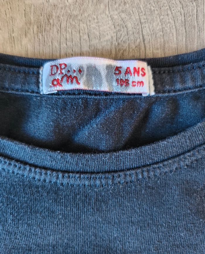 T-shirt haut manches longues fille 5 ans - photo numéro 3