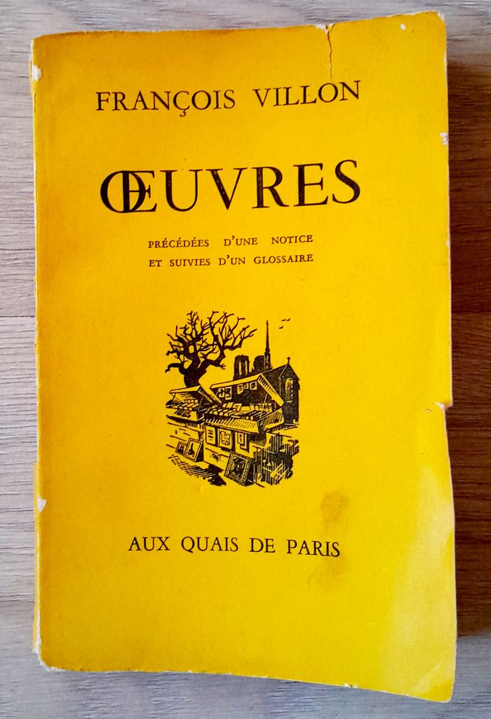 François Villon œuvres précédés d'une notice et suivies d'un glossaire