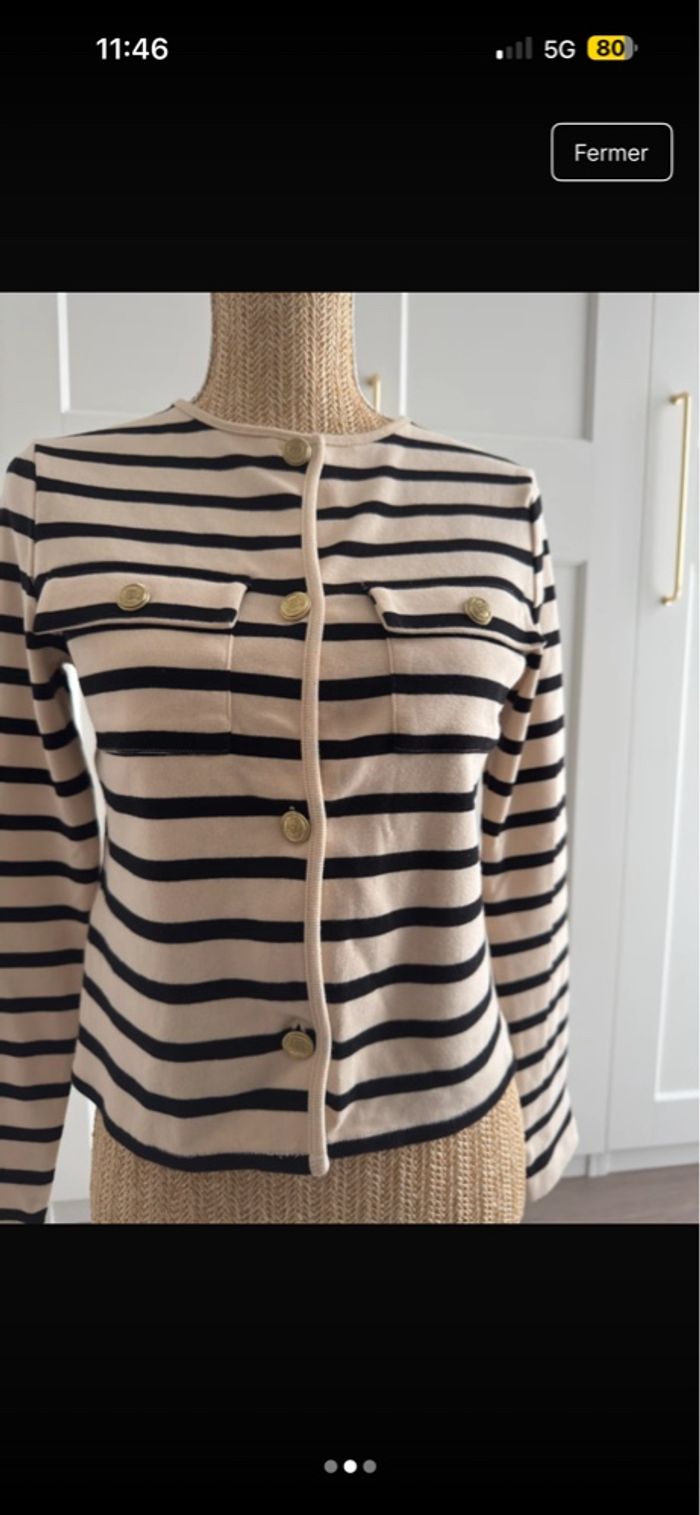 Cardigan à rayures - photo numéro 2