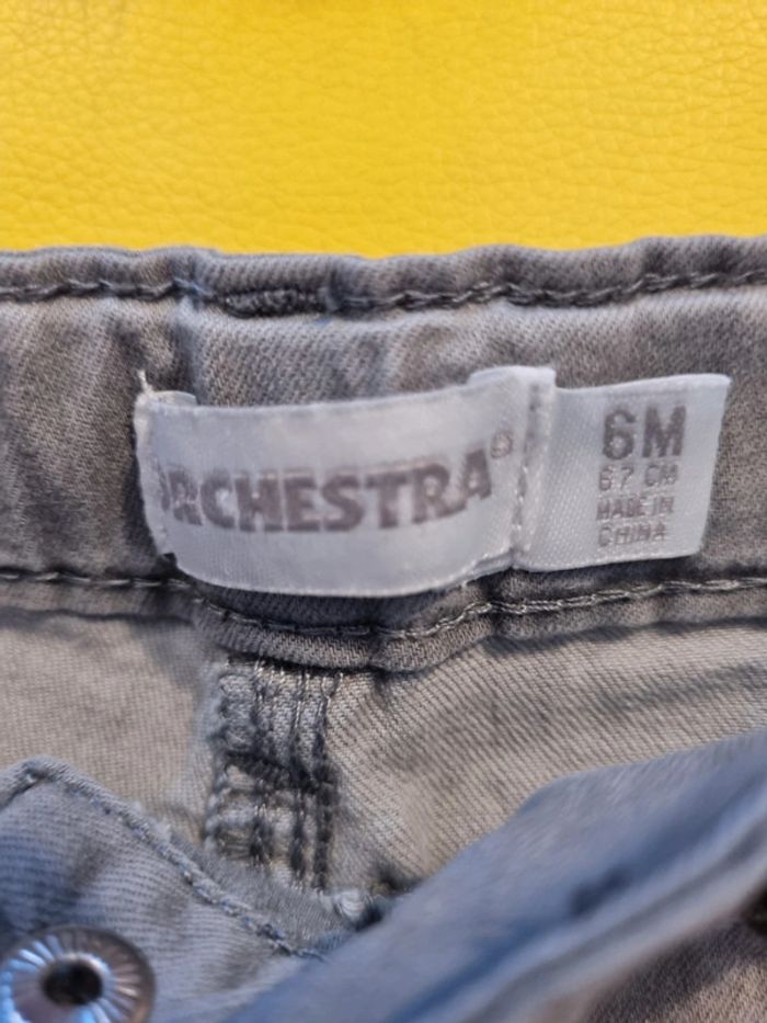 Lot jeans + pull tunique robe 6 mois - photo numéro 4