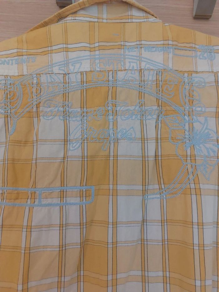 Chemise debardeur  a carreaux jaune - photo numéro 7