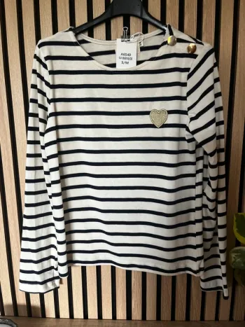 Marinière brodée taille SM