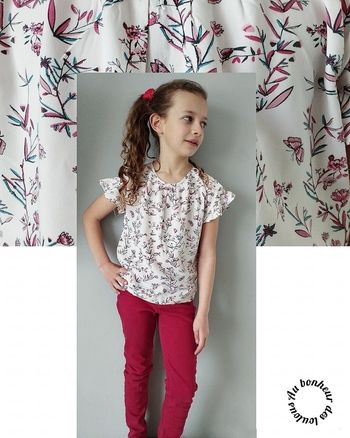 8 ans ensemble blouse Tape a l'oeil et pantalon Monoprix