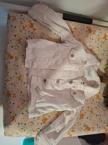 Veste en jeans rose claire  2 ans enfant