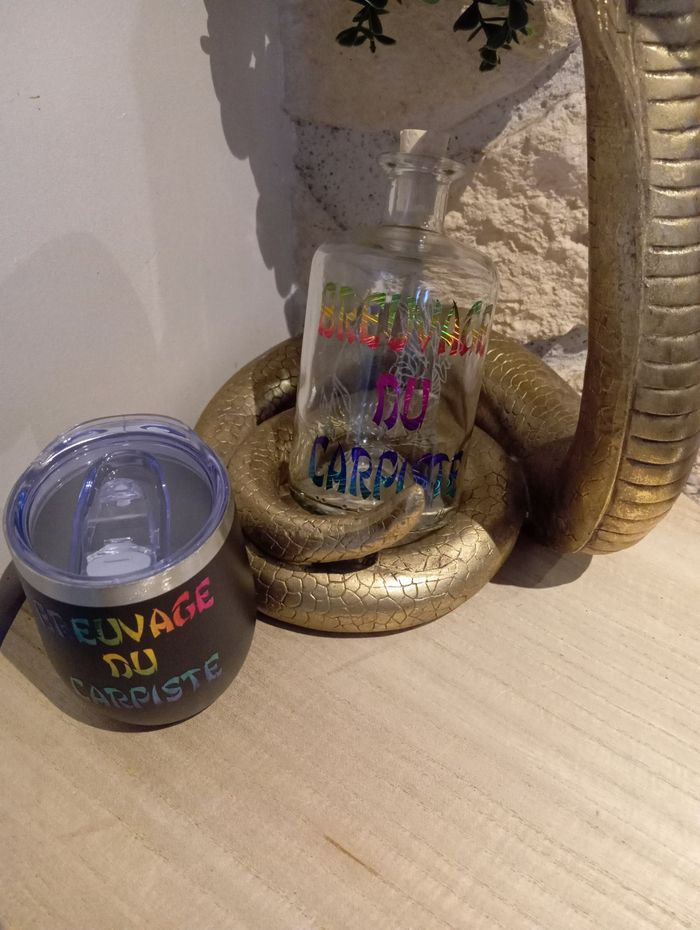 Lot  bouteille et mug isotherme