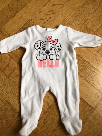 Pyjama velours Disney 1 mois