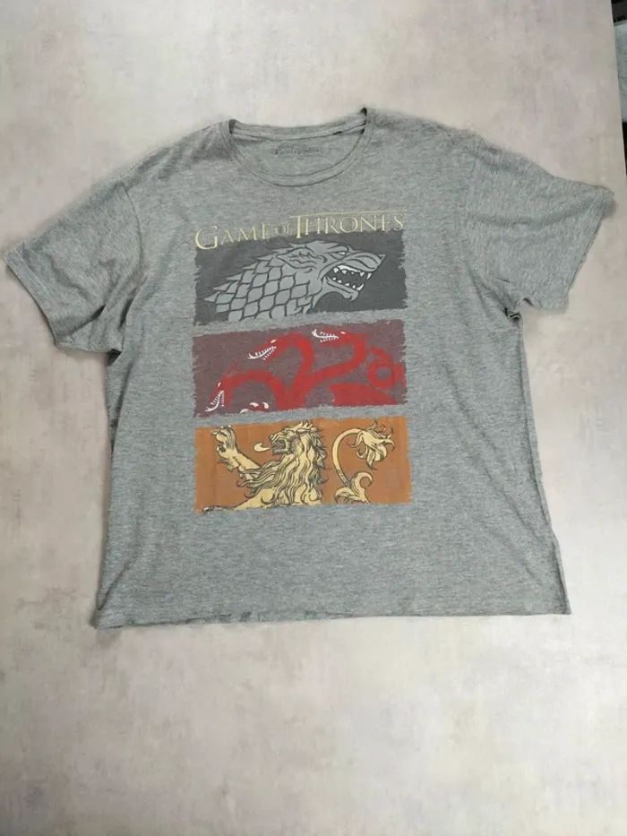 T-shirt Game of Thrones – Blasons Stark, Targaryen, Lannister - photo numéro 2