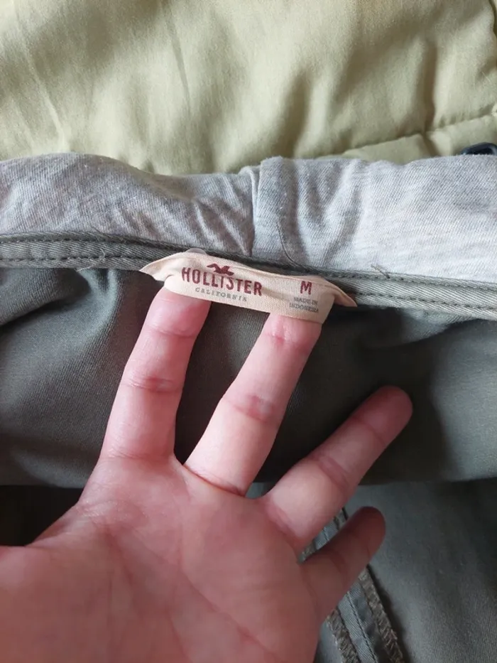 Veste à capuche Hollister kaki - photo numéro 3