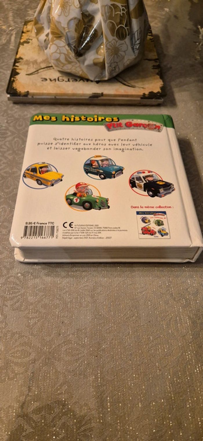 Livre mes histoires p'tit garcon "les voitures de Rémi, anatole, arthur, brice" fleurus - photo numéro 2