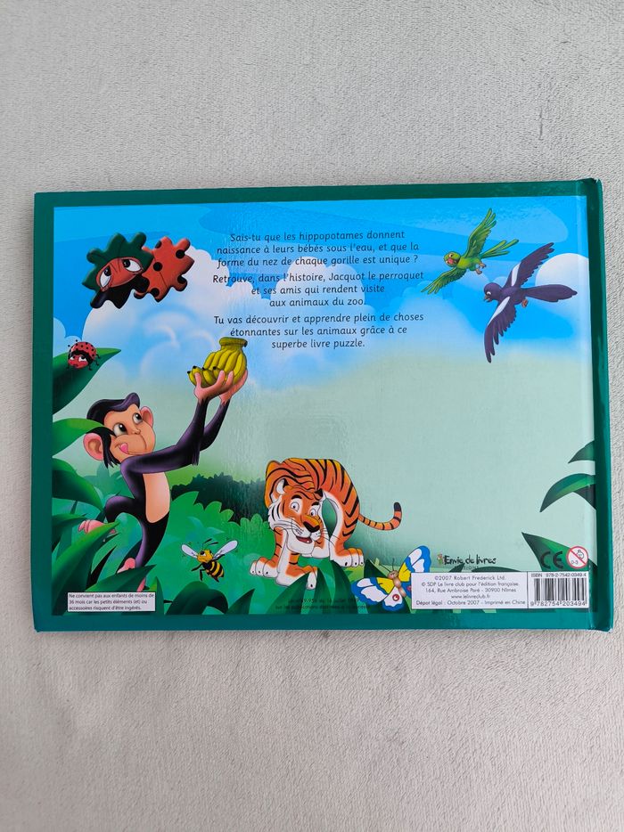 Livre puzzle Un voyage au zoo - photo numéro 3