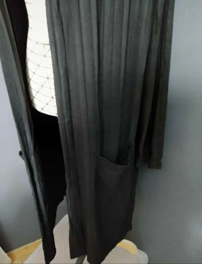 Cardigan Long à Capuche Grande Taille 58/60 – Noir, Manches Longues, Confort Automne/Hiver 🖤 - photo numéro 4