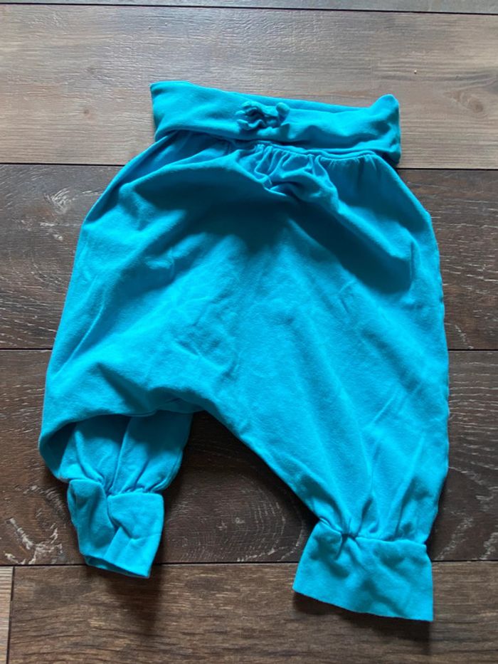 Pantalon large saroual bleu 3 ans - photo numéro 2
