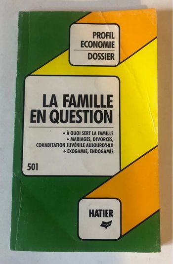 Livre « La famille en question »