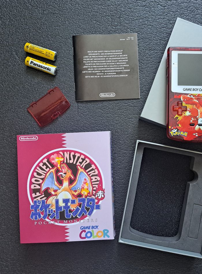 Console Game Boy Color Pokémon Dracaufeu -Ecran retro éclairé IPS + Boite - photo numéro 2