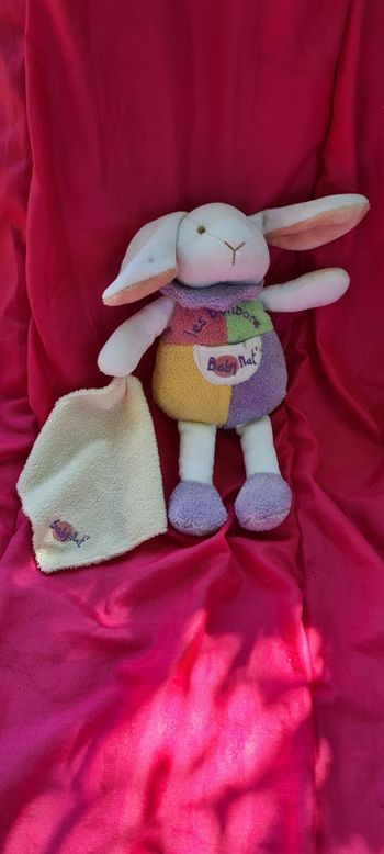 doudou lapin Baby Nat lapin "les bonbons"