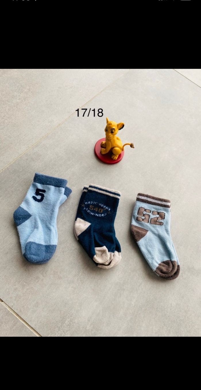 Lot de 3 paires de chaussettes 17/18