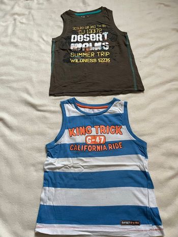 2 débardeurs 6 ans 