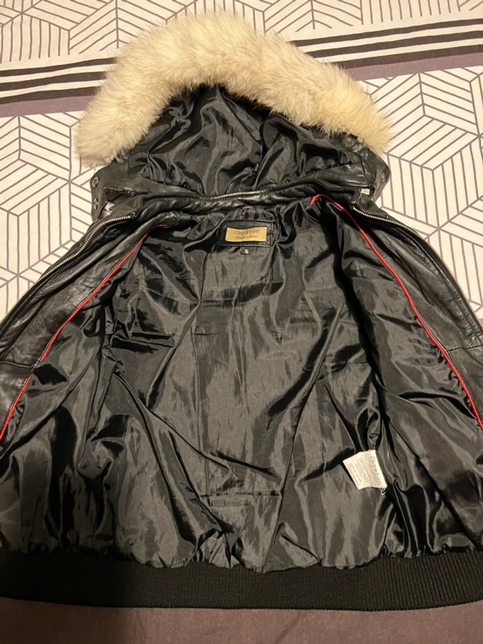 Doudoune cuir de mouton femme S - photo numéro 4