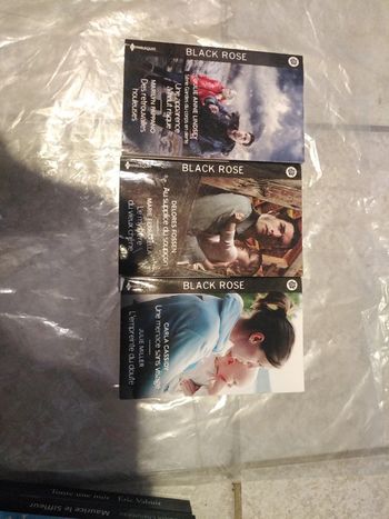 Lot de 3 livres collection Black Rose