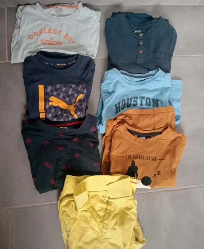 Lot de t-shirts garçon 8 ans