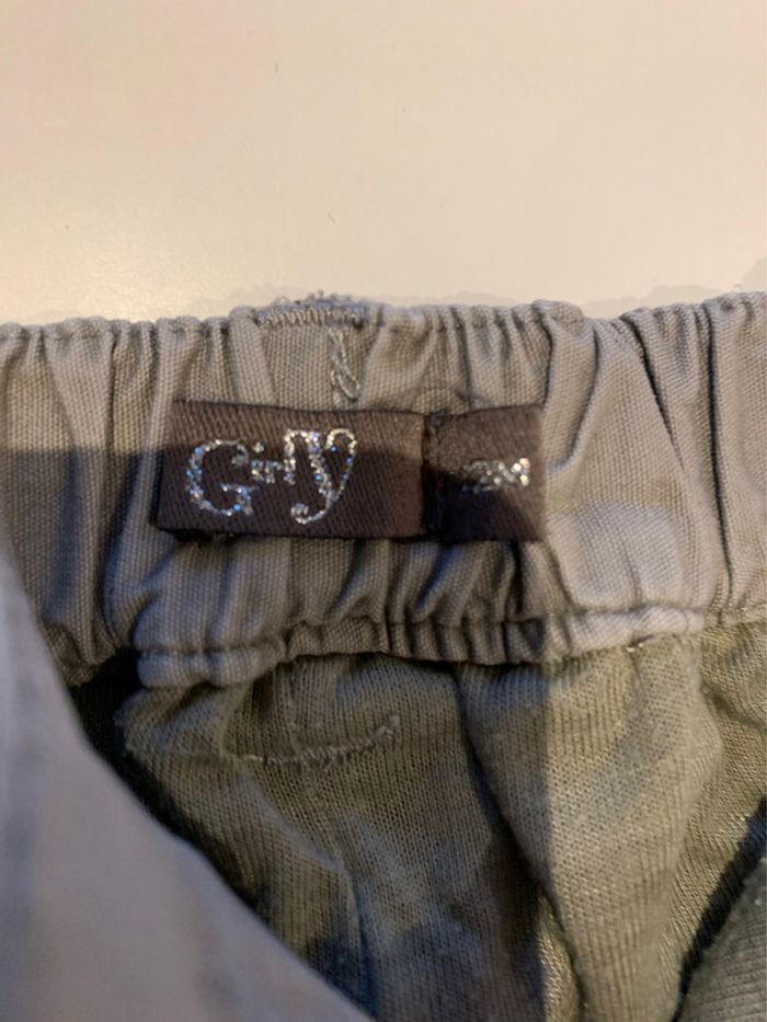 Pantalon gris bébé fille gris 12 mois - photo numéro 2