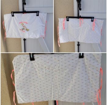 tour de lit 3 pans brioche bb filles 