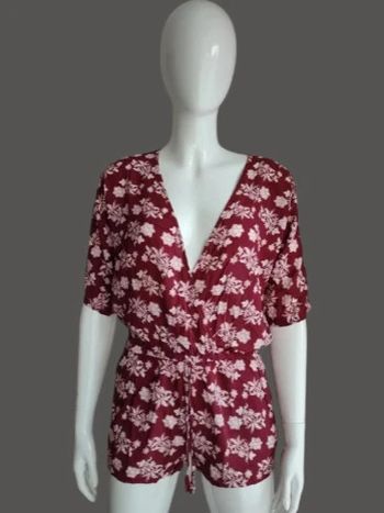 Combishort à fleurs