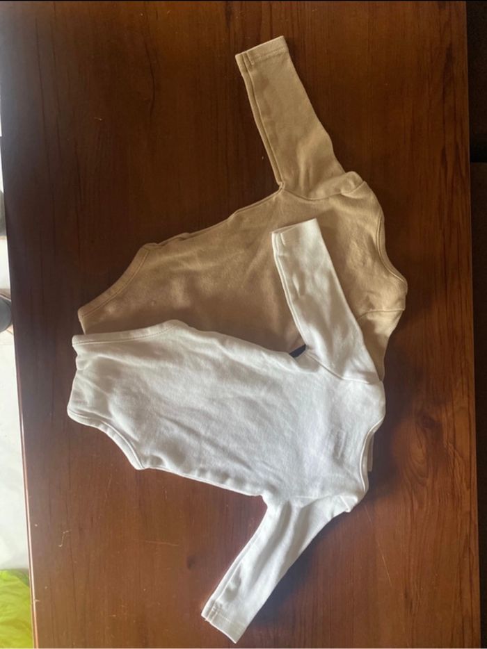 Lot de 2 bodies bébé garçon – 3 mois (60 cm) 👶💙 - photo numéro 2