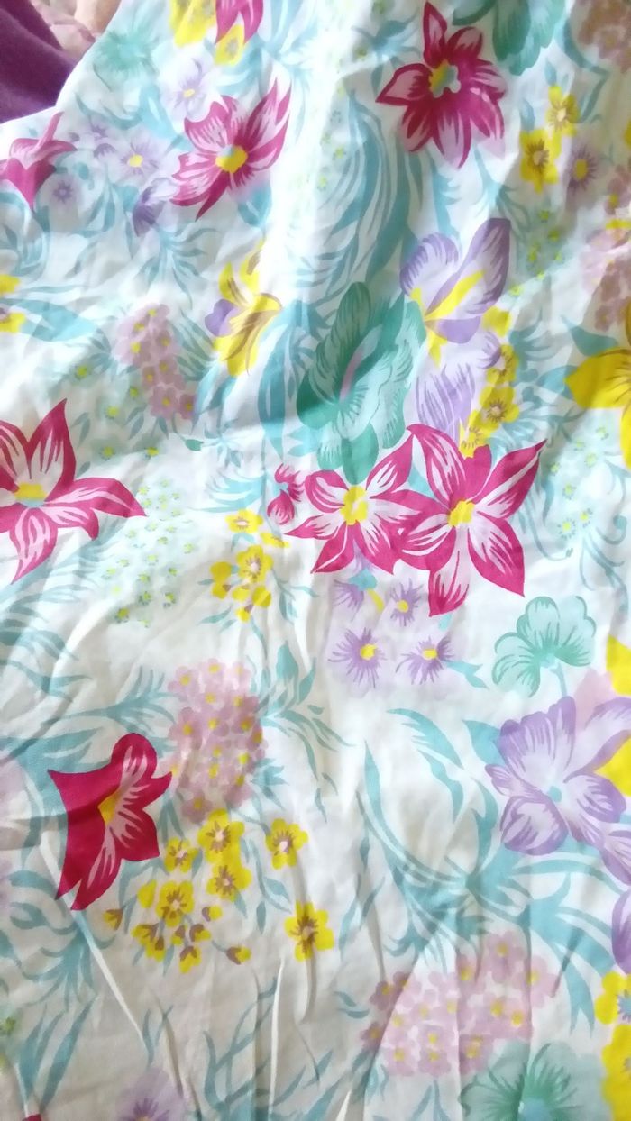 💜 Robe d'été à fleurs vintage taille 42 💜 - photo numéro 3