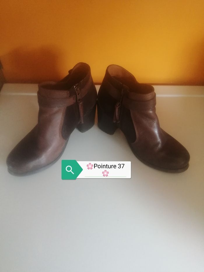 🌸Bottines cuir marron à talon Pointure 37 "Levi's" 🌸