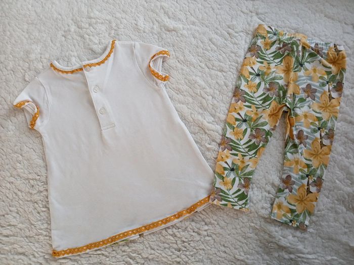 Ensemble Tee-shirt et legging taille 12 mois - photo numéro 2