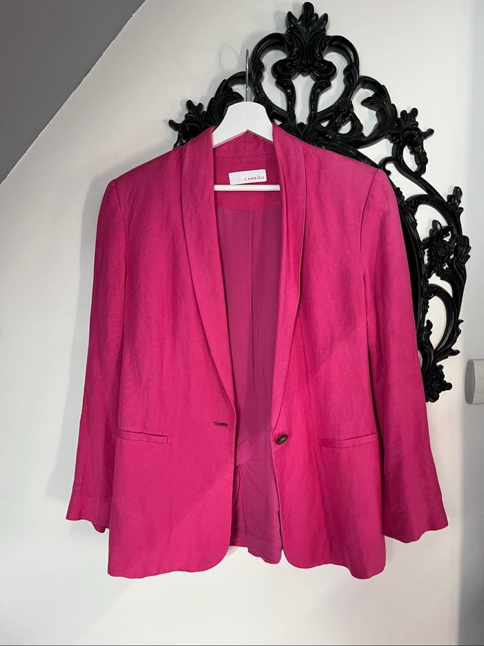 Blazer rose Camaïeu – Taille 36, parfait état - photo numéro 5