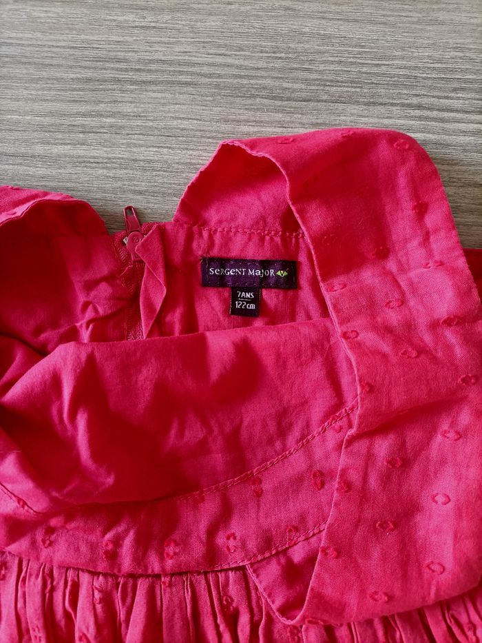 Robe rose fuchsia sergent major 7 ans - photo numéro 3