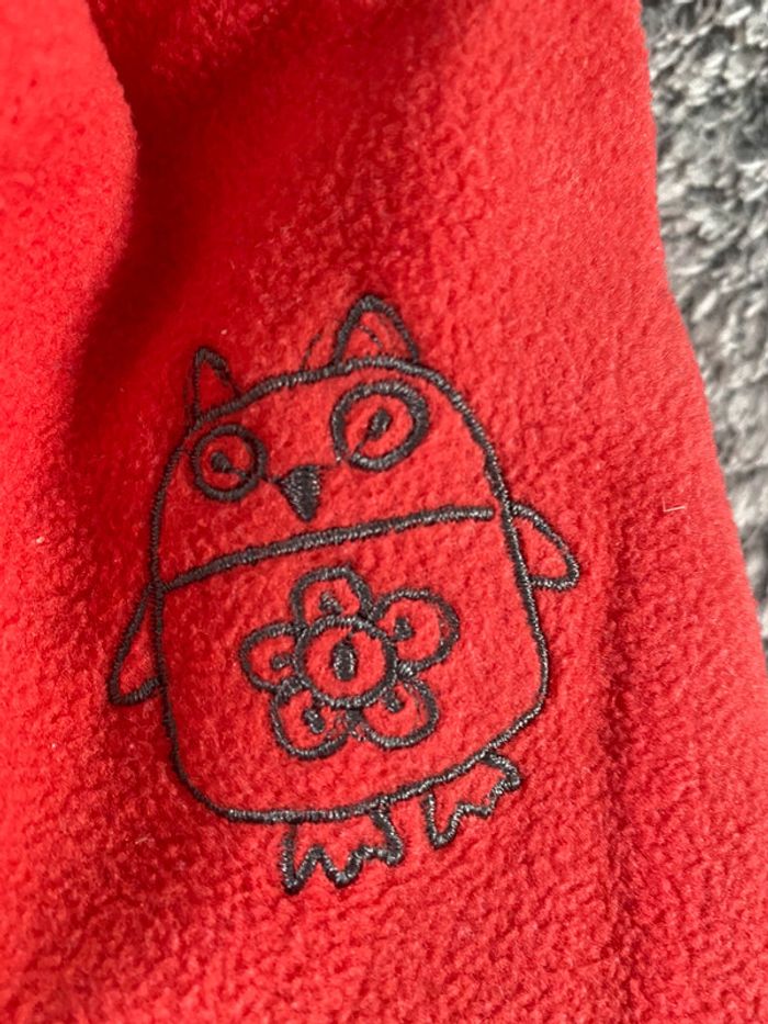 Bonnet enfant mixte rouge polaire - photo numéro 2