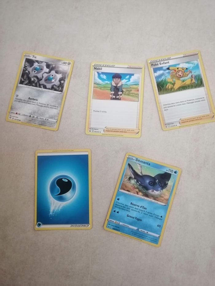 Lot cartes Pokemon Demanta 110
