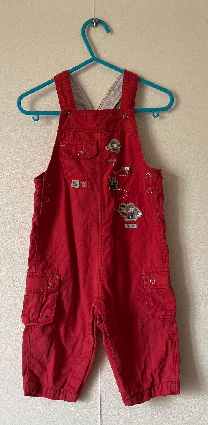 salopette "petit roi" garçon 12 mois