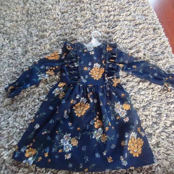 Lot 2 robes bleu marine 110cm - photo numéro 6