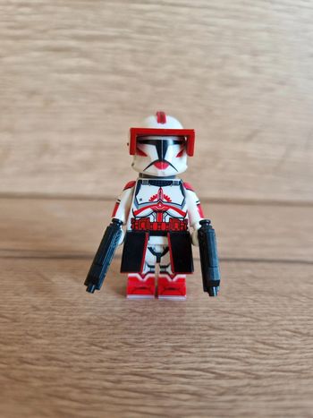 Figurine type lego Commandant Clones Fox star wars