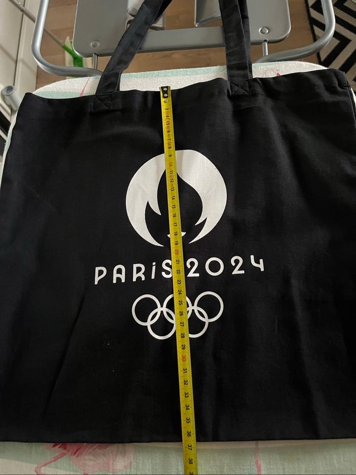 Tote bag noir JO 2024 - photo numéro 2