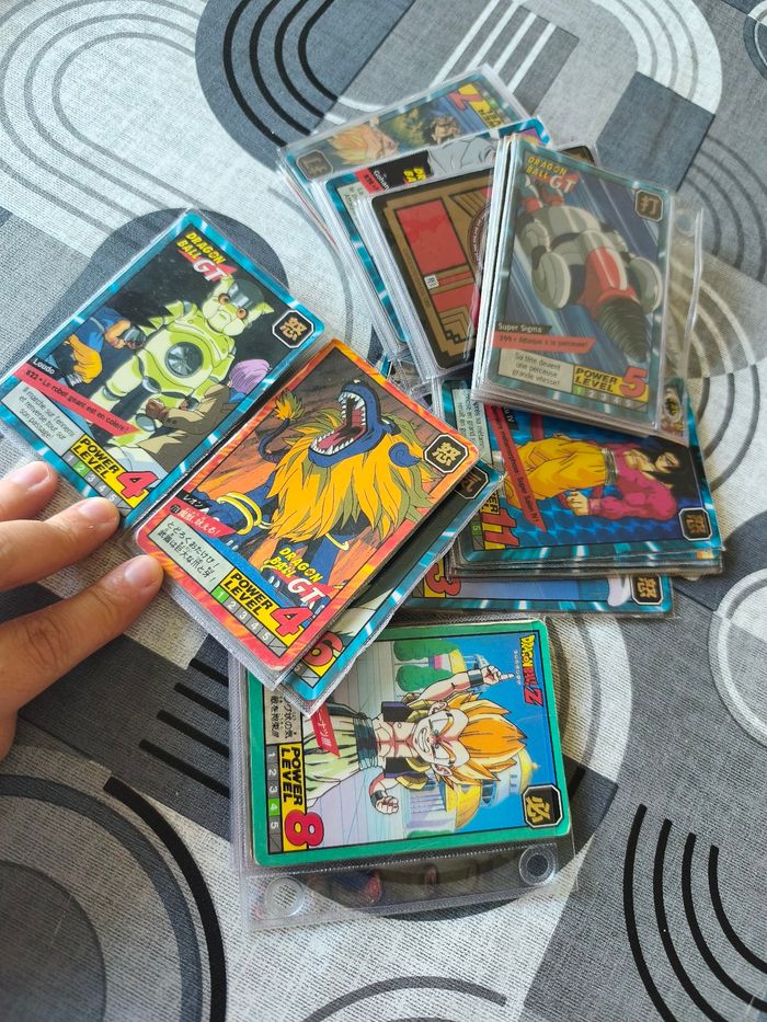 Lot 36 cartes dragon ball
