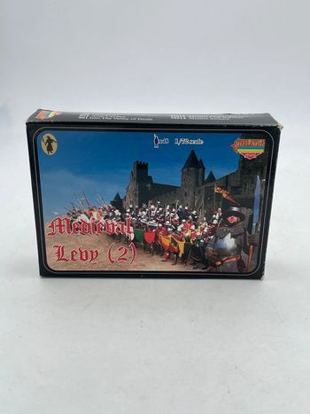 Coffret figurines maquettes 1/72 x 48 Médiéval Levy M006 Strelets R Minis