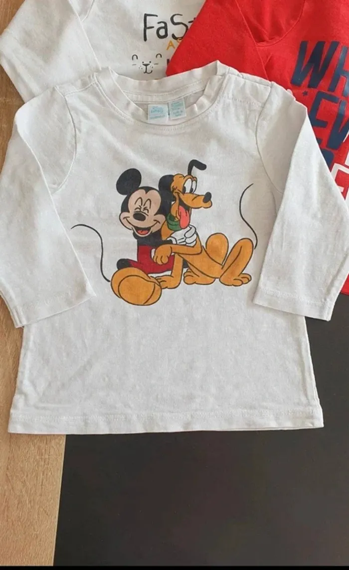 Lot de 7 tee-shirts manche longue 6 mois - photo numéro 4